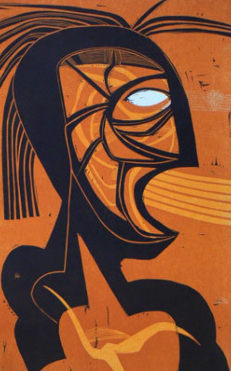 Painting by artist Cecil Skotnes.