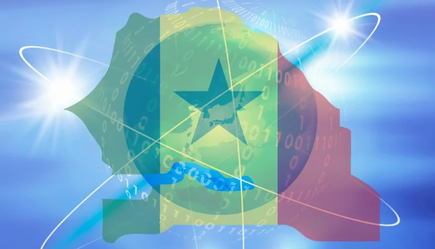 A digital representation of the nation of Senegal