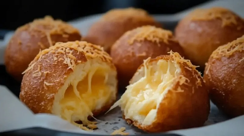 Vetkoek Stuffed with Cheese