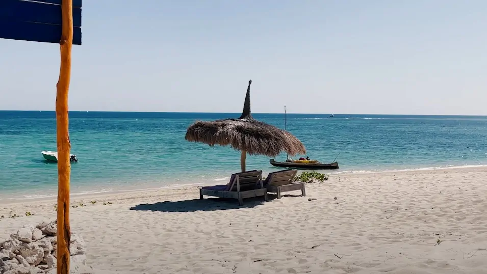 Tranquil beach scene in Anakao, Madagascar