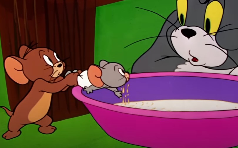 Scene from a Tom & Jerry cartoon