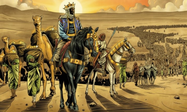 Illustration of Mansa Musa pilgrimage